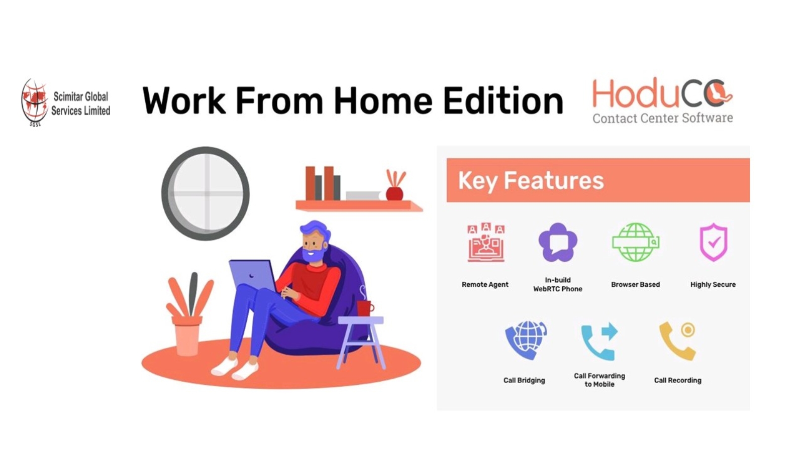 How Your Call Center Agents Can Work from home with HoduCC